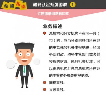 稅務認定系列圖解(1)：匯總繳納消費稅審批