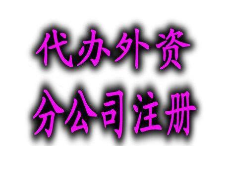 廣州外資公司注冊(cè)